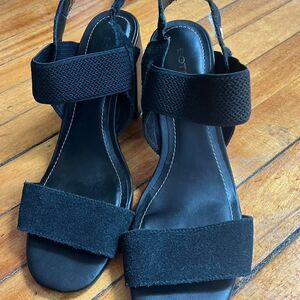 Bottero Heels Sandals Women's 10 Black